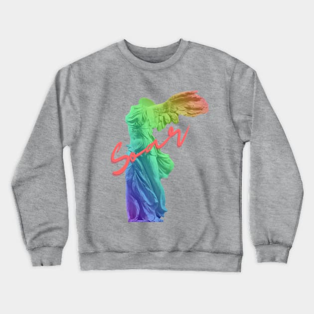 SOAR Winged Victory Crewneck Sweatshirt by ArtCurious Podcast